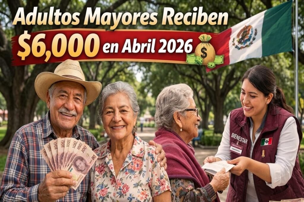 Adultos Mayores Reciben $6,000 en Abril 2026